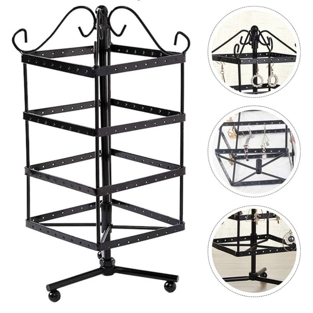 1 Pc Jewelry Storage Rack Square Stand Earrings Backs Jewelry Display Holder